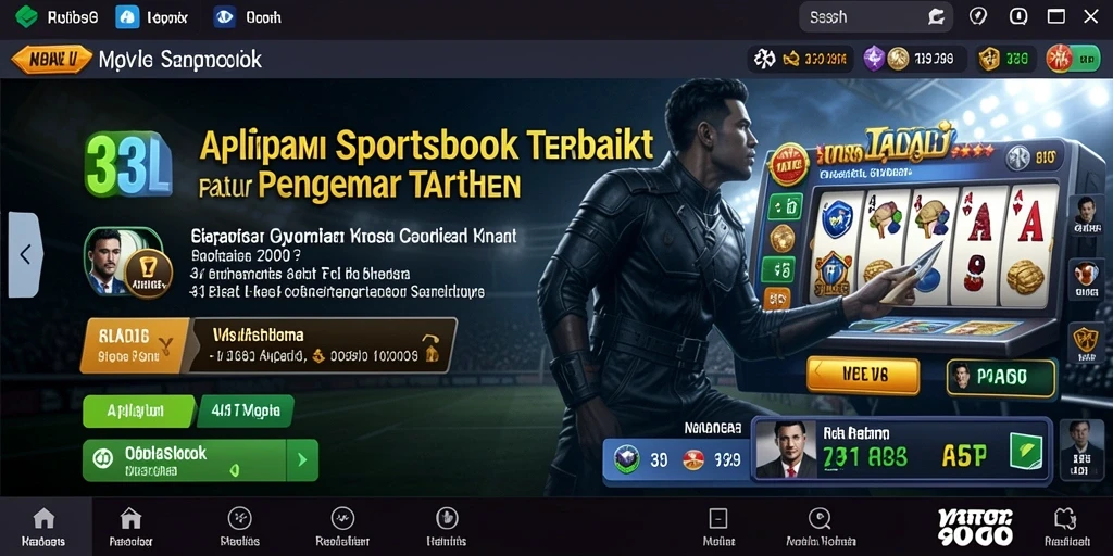 Tampilan utama 33L dengan informasi taruhan olahraga.