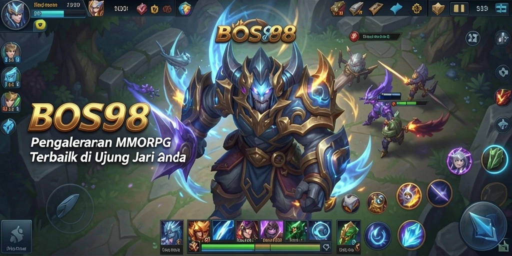 Tampilan permainan BOS88 memperlihatkan aksi seru dalam petualangan MMORPG.