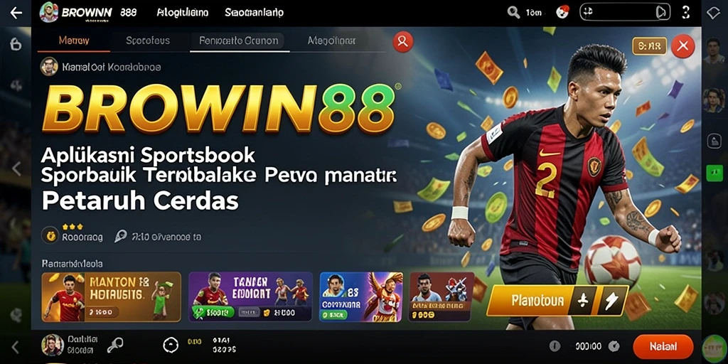 Screenshot BROWIN88 menampilkan taruhan olahraga yang mendebarkan.