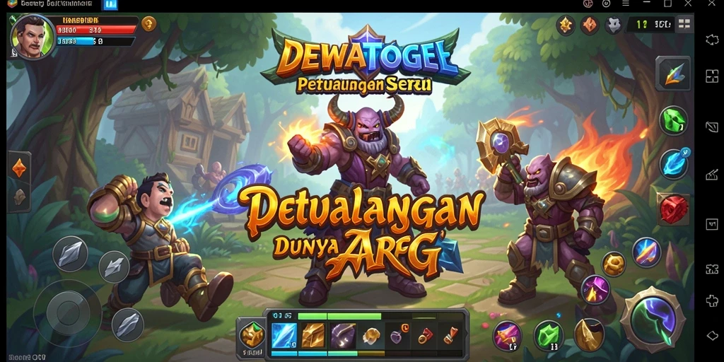 Tangkapan layar gameplay yang menampilkan aksi pertarungan dalam DEWATOGEL.