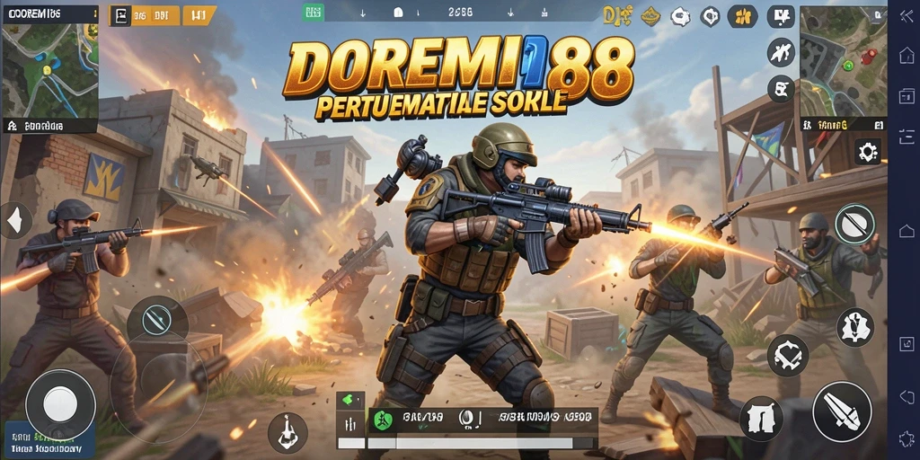 Tampilkan gameplay seru dan strategis dari DOREMI88 di medan pertempuran.