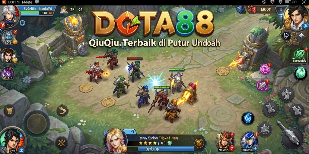 Tampilan gameplay QiuQiu yang menarik dan interaktif.