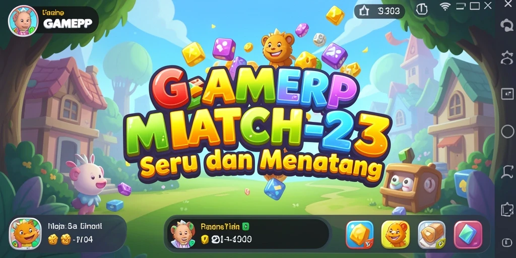 Gameplay seru GAMERP menantang keterampilan mencocokkan Anda.