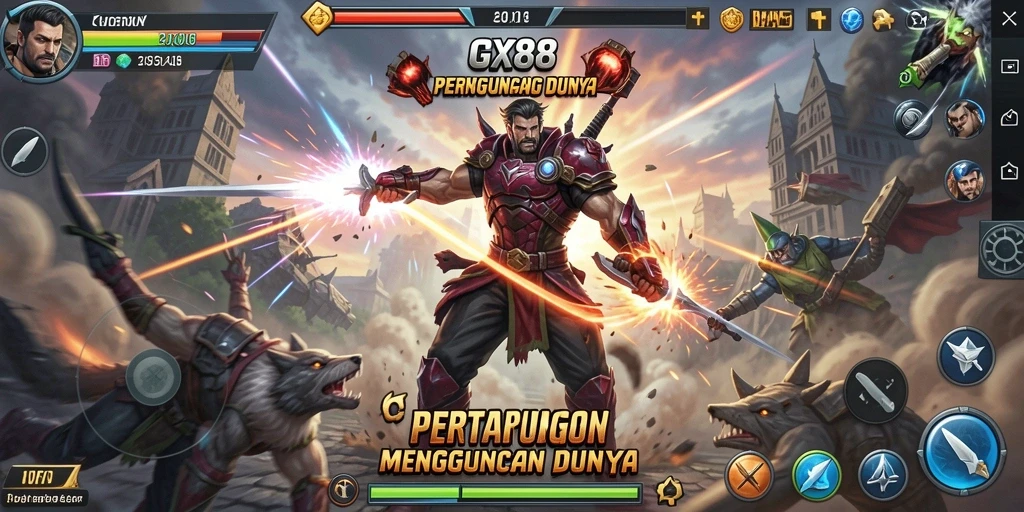 Gameplay menegangkan dalam pertempuran Fighting yang seru.