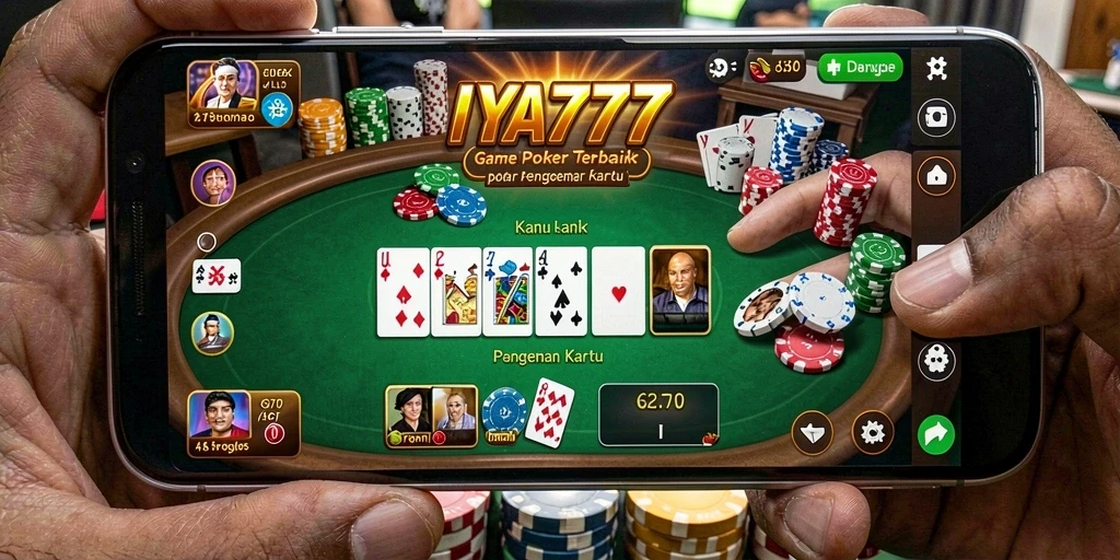 Tampilan gameplay IYA777 yang menarik dan penuh aksi Poker.