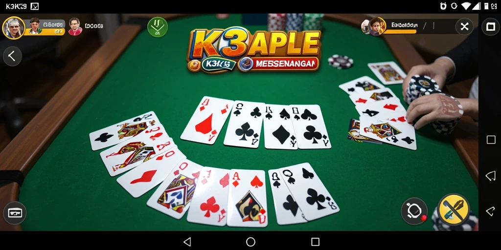 Tampilan gameplay K3K3 dengan grafis yang menarik.