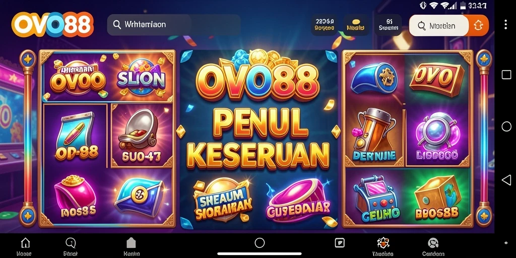 Tampilan gameplay dalam OVO88 dengan fitur menarik.