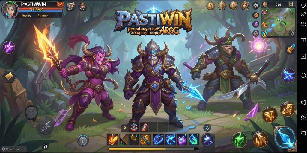 Screenshot menampilkan aksi pertarungan dinamis di PASTIWIN.