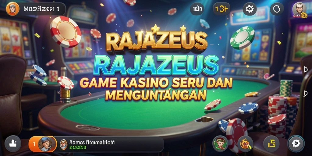 Tampilan gameplay <strong>RAJAZEUS</strong> yang seru dan menarik dari kasino.