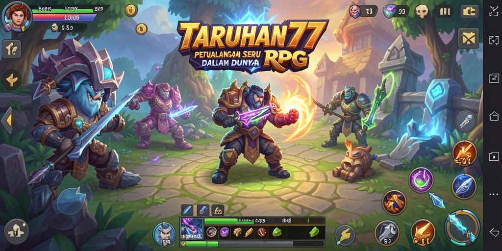 Tampilan gameplay RPG yang memukau dan mendebarkan.